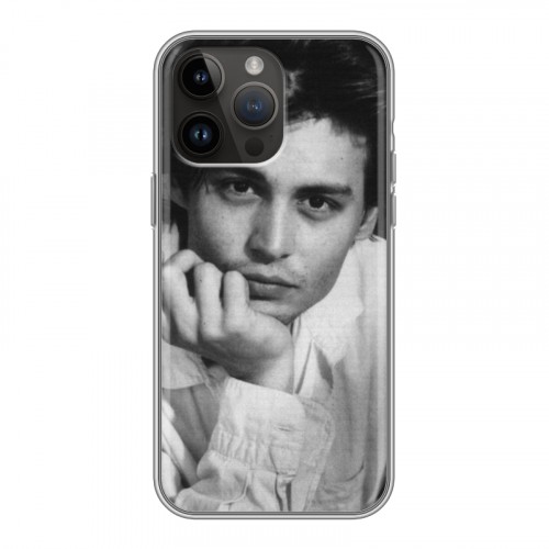 Дизайнерский пластиковый чехол для Iphone 14 Pro Max Джонни Депп