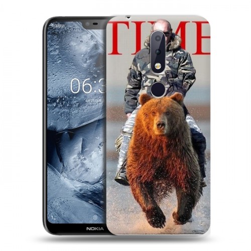 Дизайнерский пластиковый чехол для Nokia 6.1 Plus В.В.Путин 