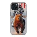 Дизайнерский пластиковый чехол для Iphone 15 В.В.Путин 