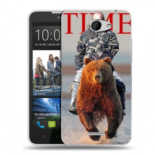 Дизайнерский пластиковый чехол для HTC Desire 516 В.В.Путин 