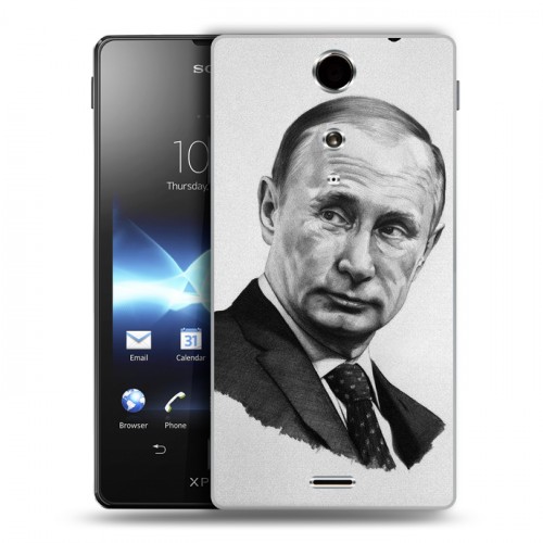 Дизайнерский пластиковый чехол для Sony Xperia TX В.В.Путин 