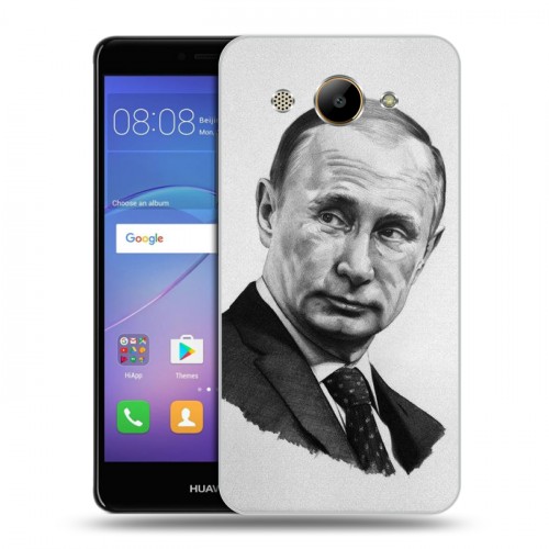 Дизайнерский пластиковый чехол для Huawei Y3 (2017) В.В.Путин 