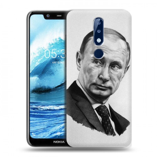 Дизайнерский силиконовый чехол для Nokia 5.1 Plus В.В.Путин 