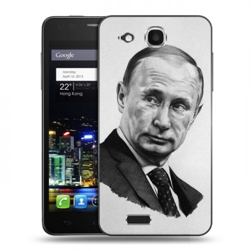 Дизайнерский пластиковый чехол для Alcatel One Touch Idol Ultra В.В.Путин 