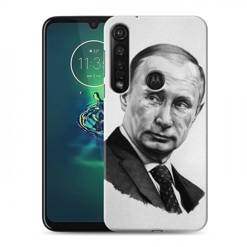 Дизайнерский пластиковый чехол для Motorola Moto G8 Plus В.В.Путин 