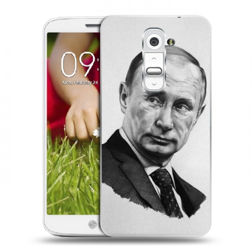 Дизайнерский пластиковый чехол для LG Optimus G2 mini В.В.Путин 