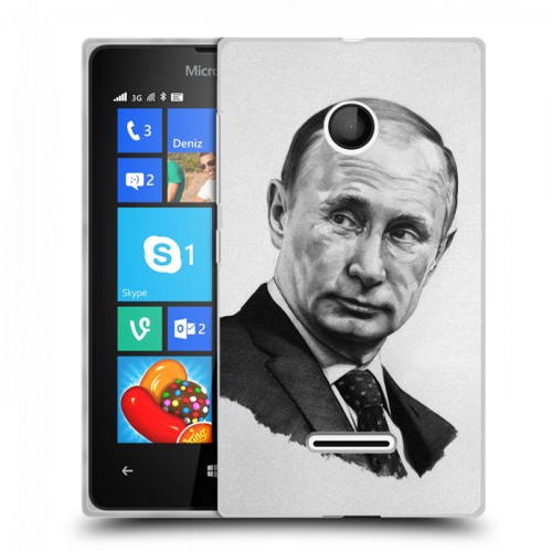 Дизайнерский пластиковый чехол для Microsoft Lumia 435 В.В.Путин 