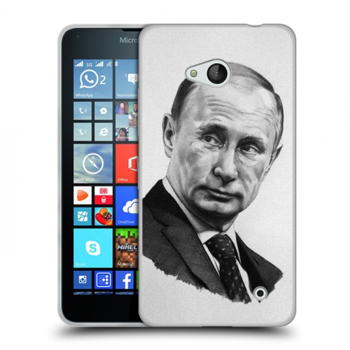 Дизайнерский пластиковый чехол для Microsoft Lumia 640 В.В.Путин 