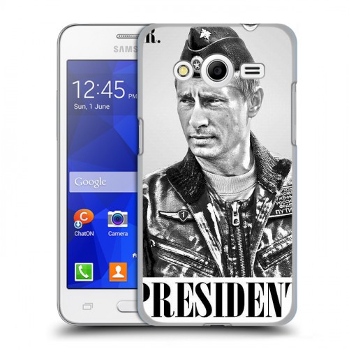 Дизайнерский пластиковый чехол для Samsung Galaxy Core 2 В.В.Путин 