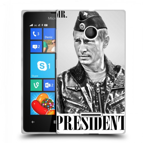 Дизайнерский пластиковый чехол для Microsoft Lumia 435 В.В.Путин 