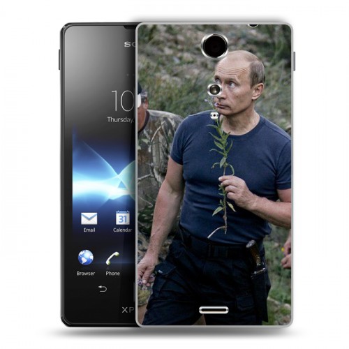 Дизайнерский пластиковый чехол для Sony Xperia TX В.В.Путин 