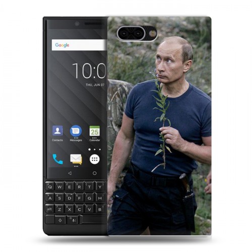 Дизайнерский пластиковый чехол для BlackBerry KEY2 В.В.Путин 