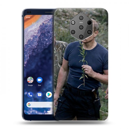 Дизайнерский силиконовый чехол для Nokia 9 PureView В.В.Путин 