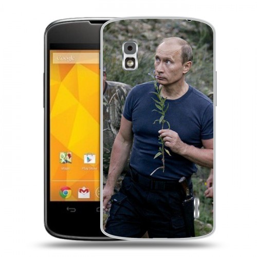 Дизайнерский пластиковый чехол для LG Google Nexus 4 В.В.Путин 