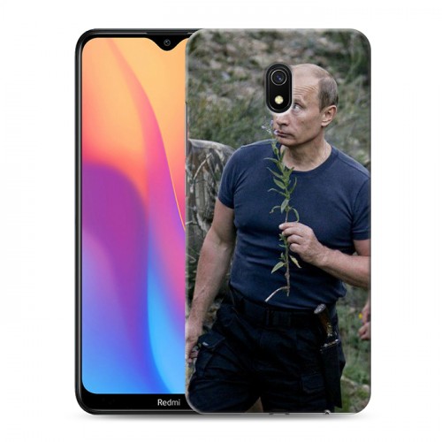 Дизайнерский силиконовый с усиленными углами чехол для Xiaomi RedMi 8A В.В.Путин 