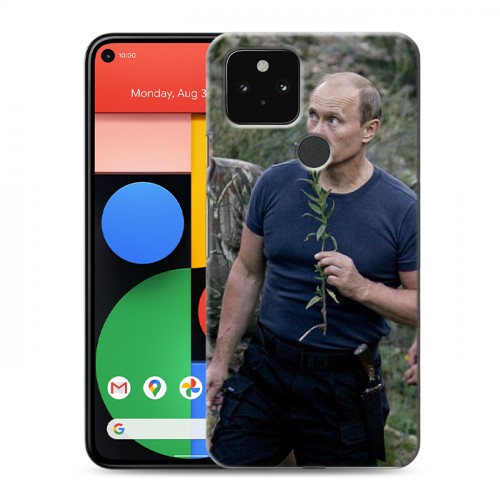 Дизайнерский пластиковый чехол для Google Pixel 5 В.В.Путин 