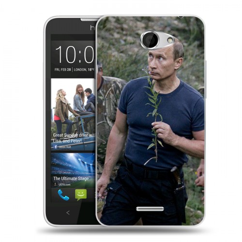 Дизайнерский пластиковый чехол для HTC Desire 516 В.В.Путин 