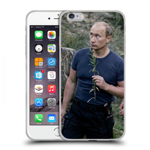 Дизайнерский силиконовый чехол для Iphone 6 Plus/6s Plus В.В.Путин 
