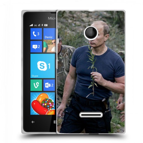 Дизайнерский пластиковый чехол для Microsoft Lumia 435 В.В.Путин 