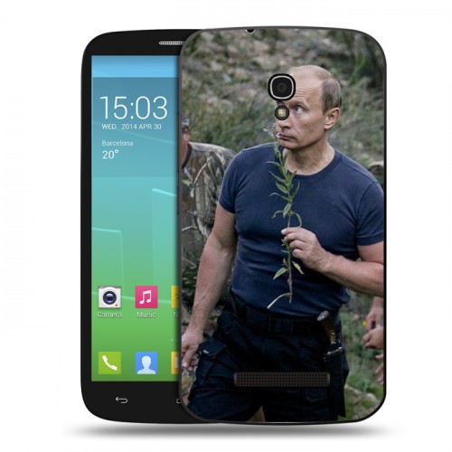 Дизайнерский пластиковый чехол для Alcatel One Touch Pop S9 В.В.Путин 