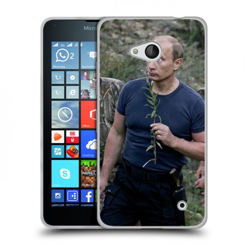 Дизайнерский пластиковый чехол для Microsoft Lumia 640 В.В.Путин 