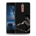 Дизайнерский пластиковый чехол для Nokia 8 Брюс Ли