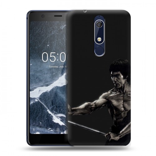 Дизайнерский пластиковый чехол для Nokia 5.1 Брюс Ли