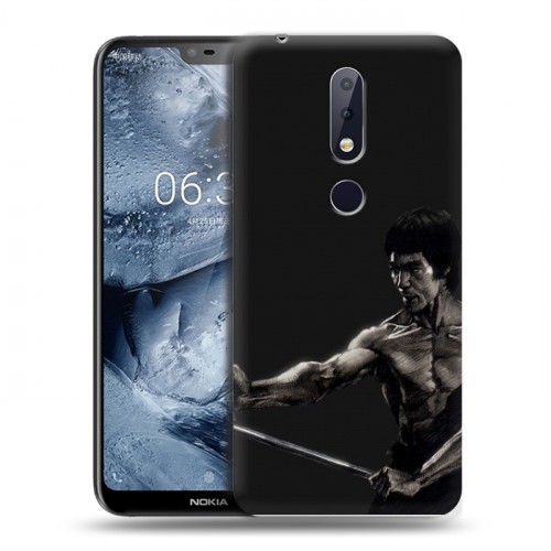 Дизайнерский пластиковый чехол для Nokia 6.1 Plus Брюс Ли