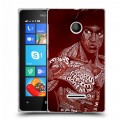 Дизайнерский пластиковый чехол для Microsoft Lumia 435 Брюс Ли