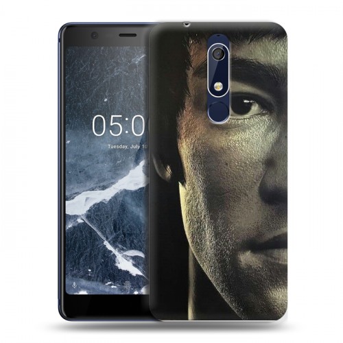 Дизайнерский пластиковый чехол для Nokia 5.1 Брюс Ли