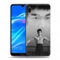 Дизайнерский пластиковый чехол для Huawei Y6 (2019) Брюс Ли