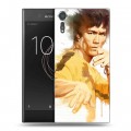 Дизайнерский пластиковый чехол для Sony Xperia XZs Брюс Ли