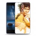 Дизайнерский пластиковый чехол для Nokia 8 Брюс Ли