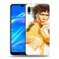 Дизайнерский пластиковый чехол для Huawei Y6 (2019) Брюс Ли