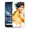 Дизайнерский силиконовый чехол для Nokia 8.3 Брюс Ли