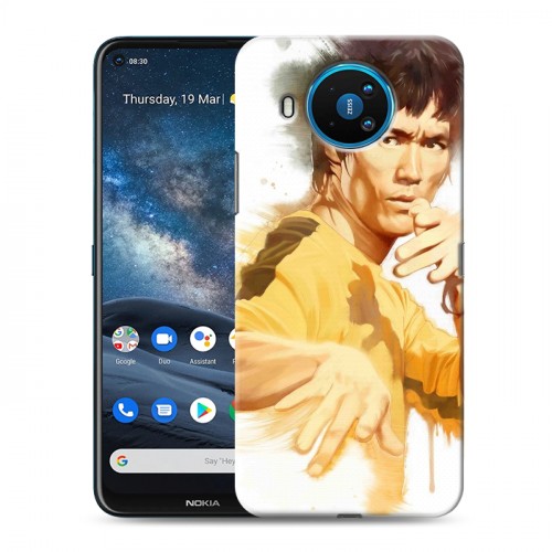 Дизайнерский силиконовый чехол для Nokia 8.3 Брюс Ли