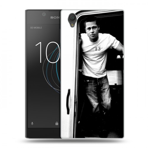 Дизайнерский пластиковый чехол для Sony Xperia L1 Бред Питт