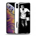 Дизайнерский силиконовый чехол для Iphone Xs Max Бред Питт