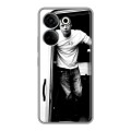 Дизайнерский силиконовый чехол для Tecno Camon 20 Бред Питт
