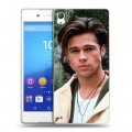 Дизайнерский пластиковый чехол для Sony Xperia Z3+ Бред Питт