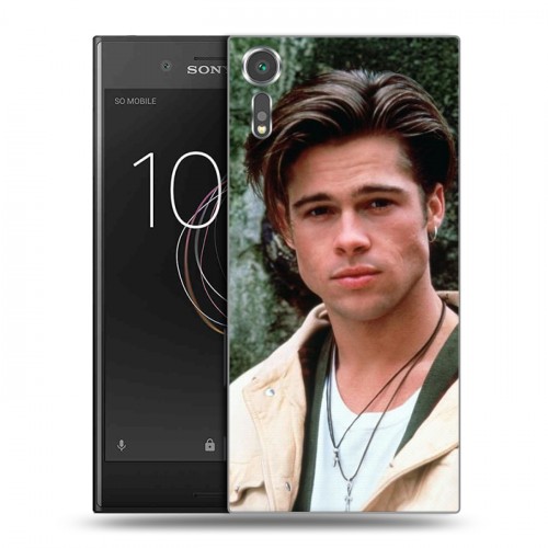 Дизайнерский пластиковый чехол для Sony Xperia XZs Бред Питт