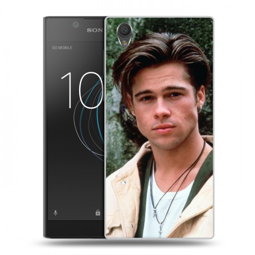 Дизайнерский пластиковый чехол для Sony Xperia L1 Бред Питт