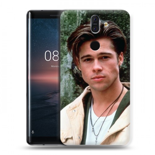 Дизайнерский силиконовый чехол для Nokia 8 Sirocco Бред Питт