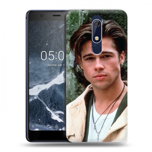 Дизайнерский пластиковый чехол для Nokia 5.1 Бред Питт