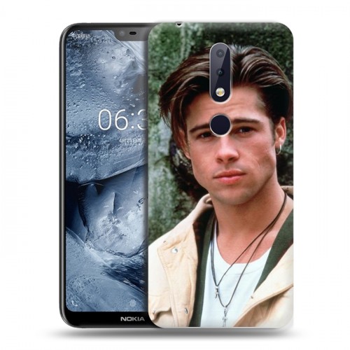 Дизайнерский пластиковый чехол для Nokia 6.1 Plus Бред Питт