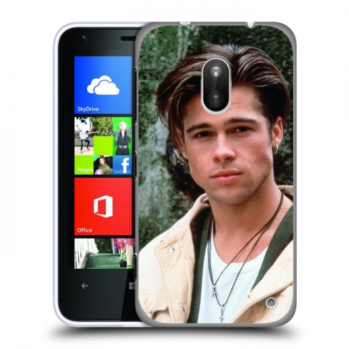 Дизайнерский пластиковый чехол для Nokia Lumia 620 Бред Питт