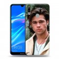 Дизайнерский пластиковый чехол для Huawei Y6 (2019) Бред Питт