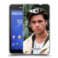 Дизайнерский пластиковый чехол для Sony Xperia E4g Бред Питт