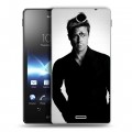 Дизайнерский пластиковый чехол для Sony Xperia TX Бред Питт