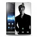 Дизайнерский пластиковый чехол для Sony Xperia S Бред Питт